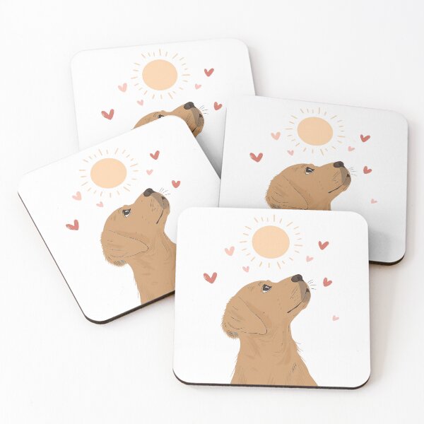 Item preview, Boho Sun & Puppy Love – Minimalist Aesthetic Dog Illustration designed and sold by pngartpl.