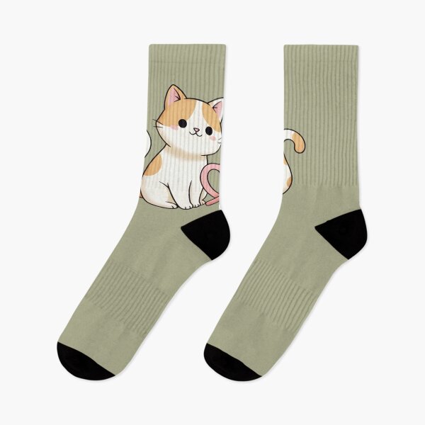 Item preview, Cute Cats in Love - Heart Tails Kawaii Art designed and sold by Dakson Design - Fantasy Art.