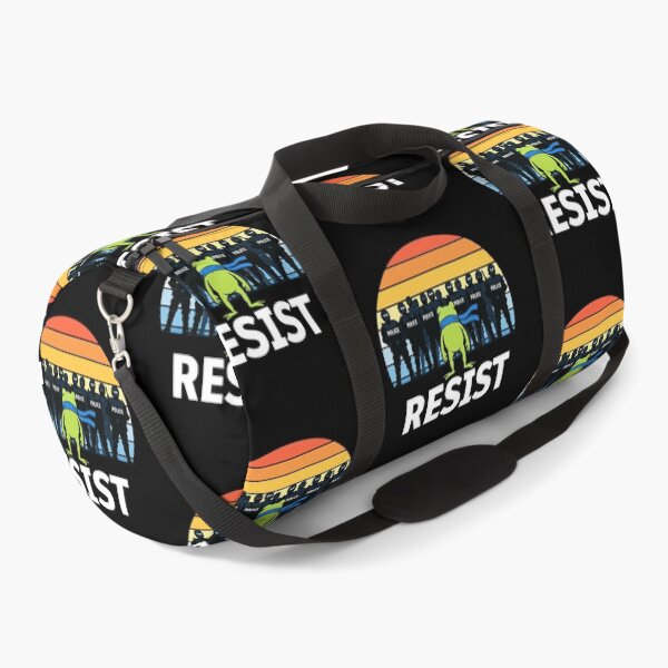 Item preview, RESIST — Defiant Frog Protest Art Against ICE & Police Power | Bold Anti-ICE Activist Graphic designed and sold by BrainBubbleArt.