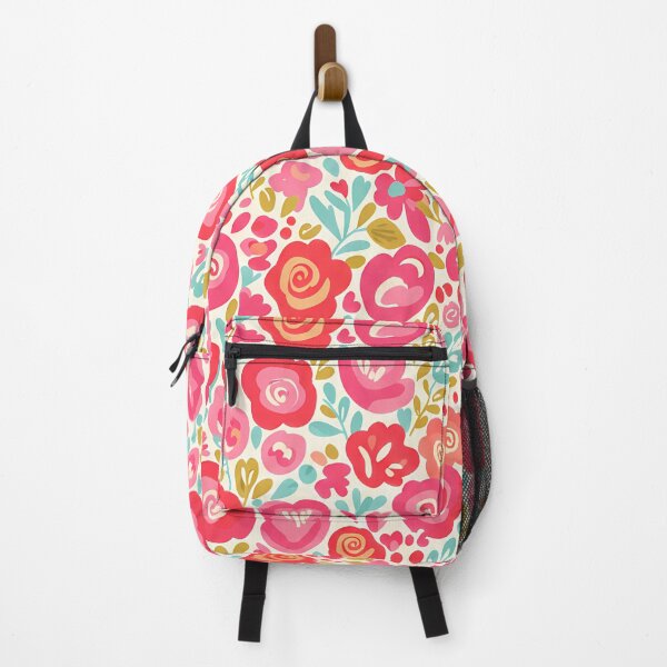 Item preview, Bright Pink Folk Art Floral Bloom – Seamless Scandinavian Folk Art Pattern by heidiannemorris © designed and sold by FOLK ART FUSION by heidiannemorris.