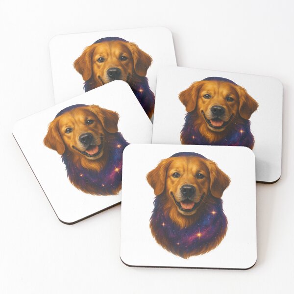 Item preview, Galaxy Golden Retriever Dog Sticker designed and sold by ImaginingNebulae.