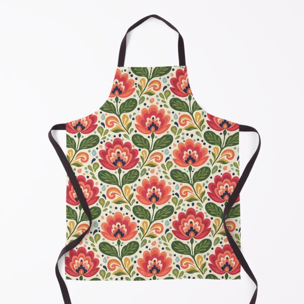 Item preview, Folk Art Floral Harmony – Seamless Scandinavian Folk Art Pattern by heidiannemorris © designed and sold by FOLK ART FUSION by heidiannemorris.
