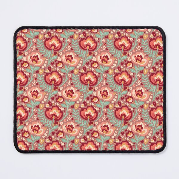 Item preview, Folk Art Floral Harmony – Seamless Scandinavian Folk Art Pattern by heidiannemorris © designed and sold by FOLK ART FUSION by heidiannemorris.