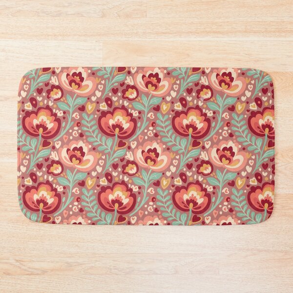 Item preview, Folk Art Floral Harmony – Seamless Scandinavian Folk Art Pattern by heidiannemorris © designed and sold by FOLK ART FUSION by heidiannemorris.