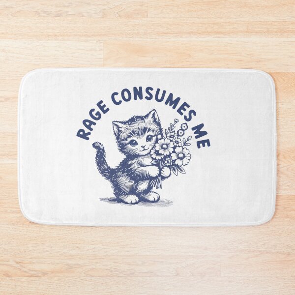 Item preview, Rage Consumes Me Shirt, Cute Cat Meme  designed and sold by Meryem Mamouni.