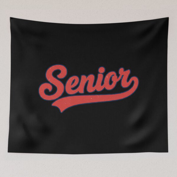 Item preview, Classic Red Varsity Senior Script Athletic Design designed and sold by Silent Watch Threads..