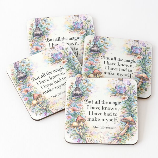 Item preview, But All the Magic I Have Known – Whimsical Botanical Quote Art designed and sold by Pickled Poppies .