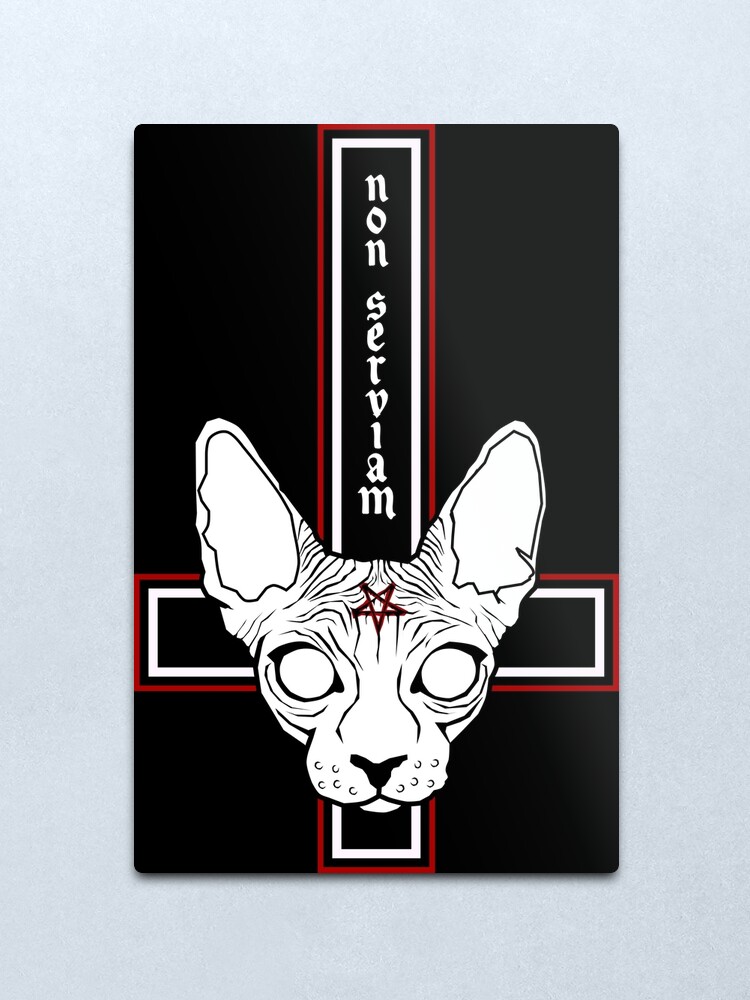 Alternate view of Non serviam Metal Print