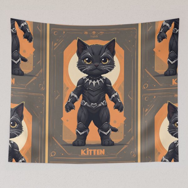 Item preview, Black Kitten From Wakanda designed and sold by owi-art.