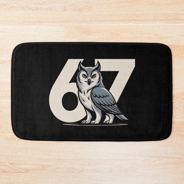 Item preview, Wise Owl 67 – Strong Spirit Animal Number Design designed and sold by SoftStyleStudio ⭐⭐⭐.