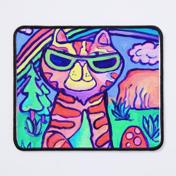 Item preview, Neon Cat Cool Art Painting Fun Design designed and sold by mytshirtfort.