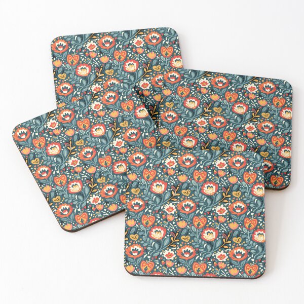 Item preview, Folk Art Floral Meadow – Seamless Scandinavian Folk Art Pattern by heidiannemorris © designed and sold by FOLK ART FUSION by heidiannemorris.