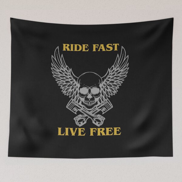 Item preview, Ride Free – Motorcycle Quote Design designed and sold by FullerMagic.