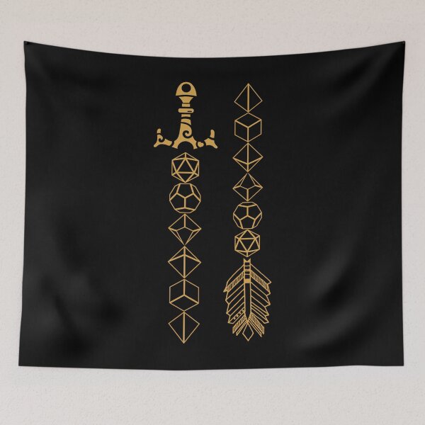 Item preview, Polyhedral Dice Set Sword And Arrow Tabletop Rpg Gaming designed and sold by saulemik.