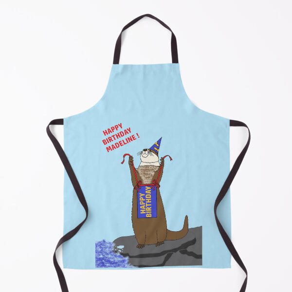 Item preview, Happy Birthday Madeline with Happy River Otter designed and sold by JoyousArt4u.