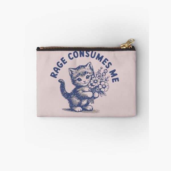 Item preview, Rage Consumes Me Shirt,Funny Sarcastic Kitten  designed and sold by Meryem Mamouni.