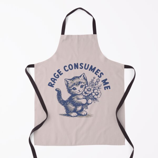 Item preview, Rage Consumes Me Shirt,Funny Sarcastic Kitten designed and sold by Meryem Mamouni.