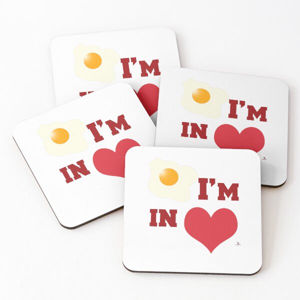 Item preview, Fried Egg I Am In Love Funny Heart Motto designed and sold by mytshirtfort.