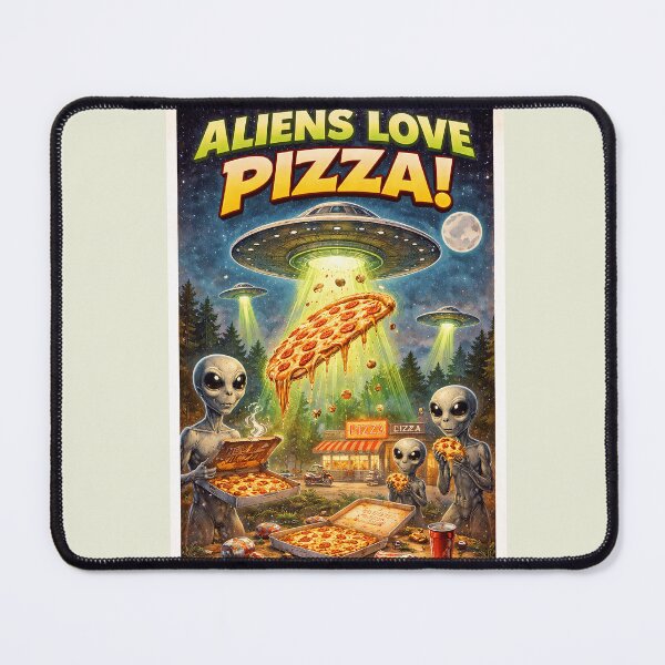 Item preview, Aleins LOVE PIZZA designed and sold by PIXEL POP DESIGNS - Beyond the Norm!.