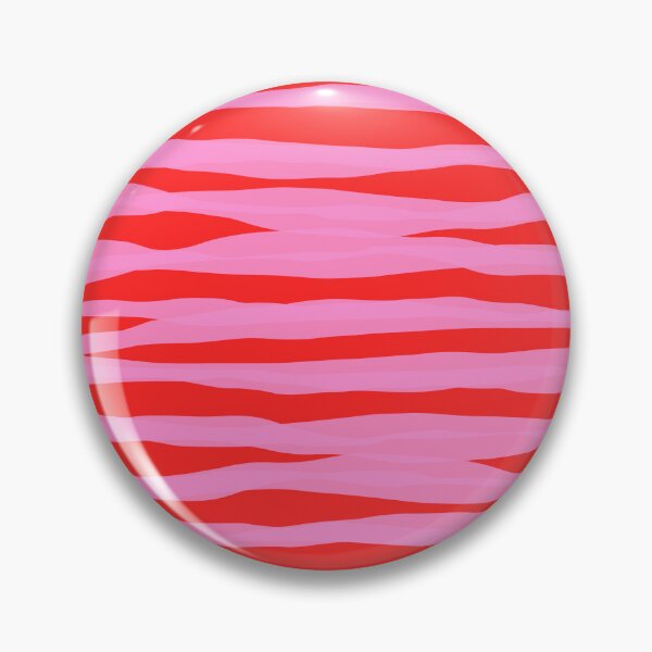 Item preview, Abstracted Organic Stripes Pattern in Preppy Pink and Red designed and sold by kierkegaard.