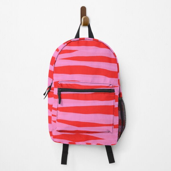 Item preview, Abstracted Organic Stripes Pattern in Preppy Pink and Red designed and sold by kierkegaard.