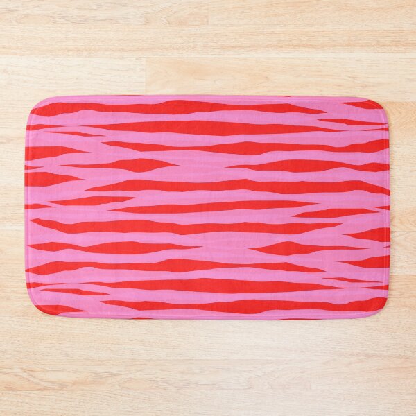 Item preview, Abstracted Organic Stripes Pattern in Preppy Pink and Red designed and sold by kierkegaard.
