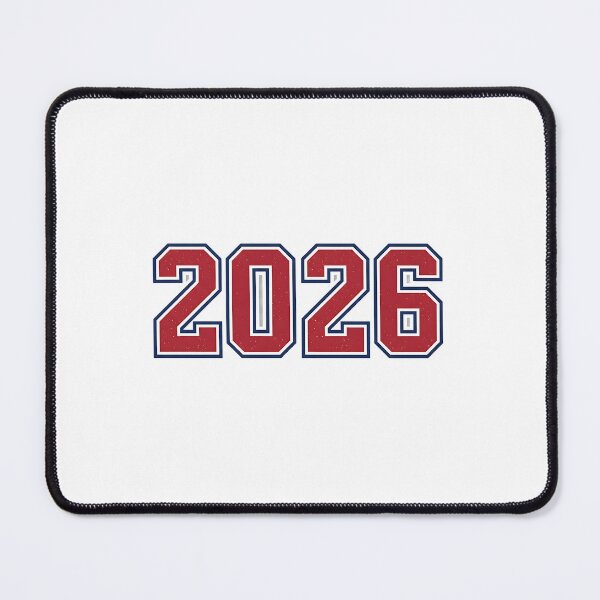 Item preview, Red 2026 Collegiate Varsity Athletic Number Art designed and sold by Silent Watch Threads..