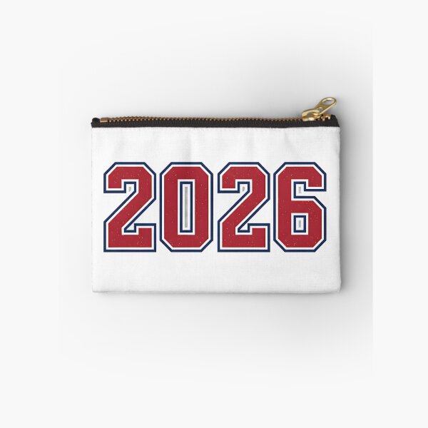 Item preview, Red 2026 Collegiate Varsity Athletic Number Art designed and sold by Silent Watch Threads..