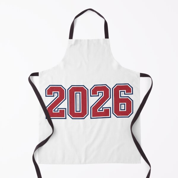 Item preview, Red 2026 Collegiate Varsity Athletic Number Art designed and sold by Silent Watch Threads..