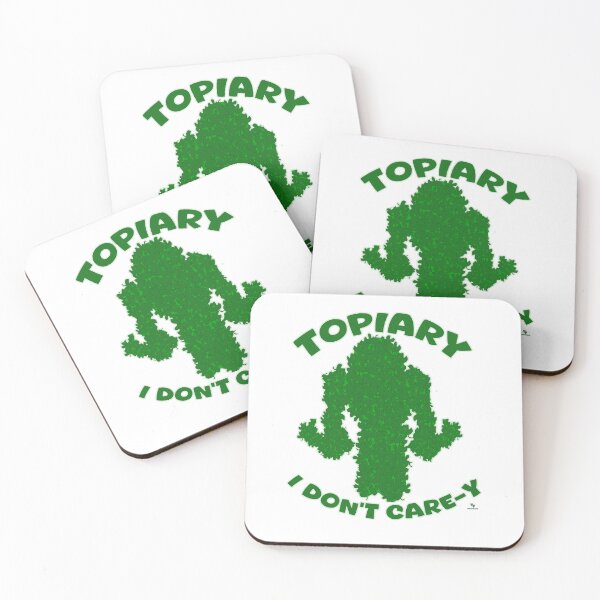 Item preview, Topiary No Care Funny Garden Slogan Cartoon  designed and sold by mytshirtfort.