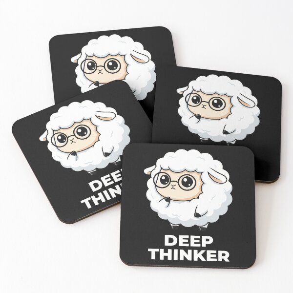 Item preview, Deep Thinker Sheep Nerd designed and sold by Teeny Quities.