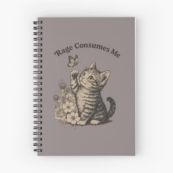 Item preview, Rage Consumes Me Shirt,Funny cute cat designed and sold by Meryem Mamouni.