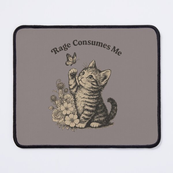 Item preview, Rage Consumes Me Shirt,Funny cute cat designed and sold by Meryem Mamouni.