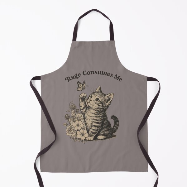 Item preview, Rage Consumes Me Shirt,Funny cute cat designed and sold by Meryem Mamouni.