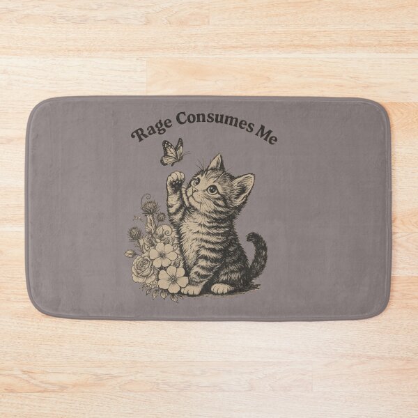 Item preview, Rage Consumes Me Shirt,Funny cute cat designed and sold by Meryem Mamouni.