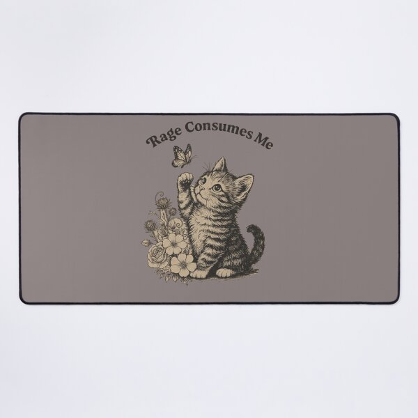 Item preview, Rage Consumes Me Shirt,Funny cute cat designed and sold by Meryem Mamouni.