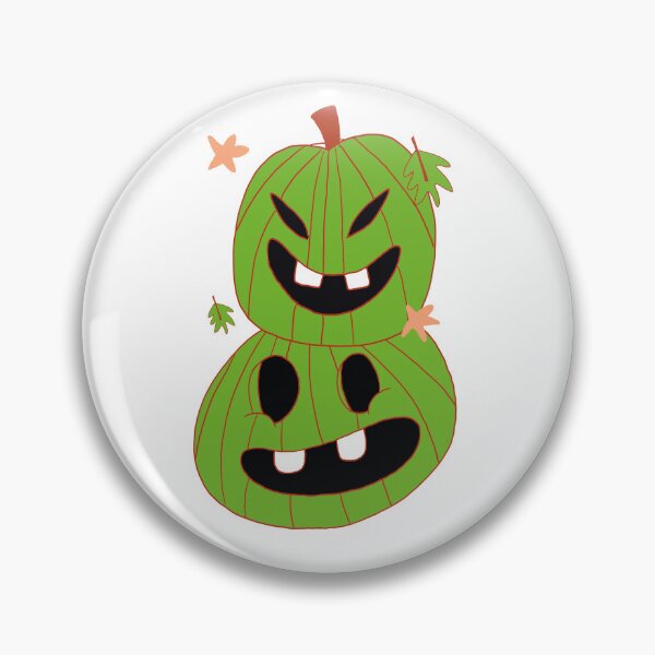 Item preview, Evils green Pumpkin Face – Spooky Halloween Illustration designed and sold by chicadelosrulos.