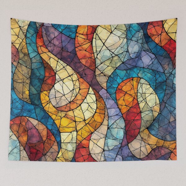Item preview, The Kaleidoscopic Symphony of Light: An Exploration Through Colorful Stained Glass Patterns designed and sold by Virtuals1.