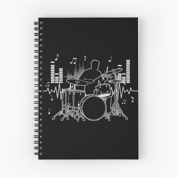 Item preview, Drummer Heartbeat Pulse - Musical Rhythm Drum Kit Silhouette designed and sold by Rhythm Thru Art .