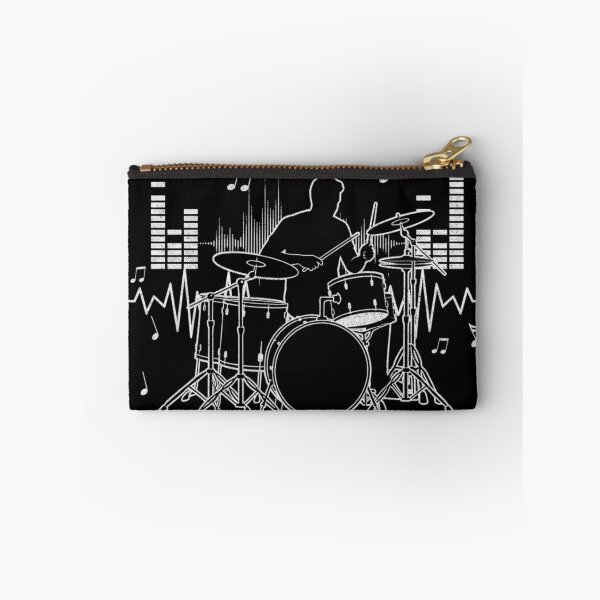 Item preview, Drummer Heartbeat Pulse - Musical Rhythm Drum Kit Silhouette designed and sold by Rhythm Thru Art .