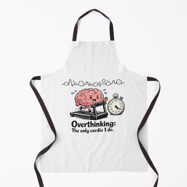 Item preview, Overthinking The Only Cardio I Do Funny Brain designed and sold by DigitalMomy.