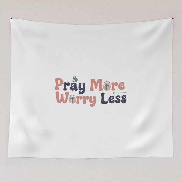 Item preview, Pray More Worry Less. designed and sold by Virtuousvogue.