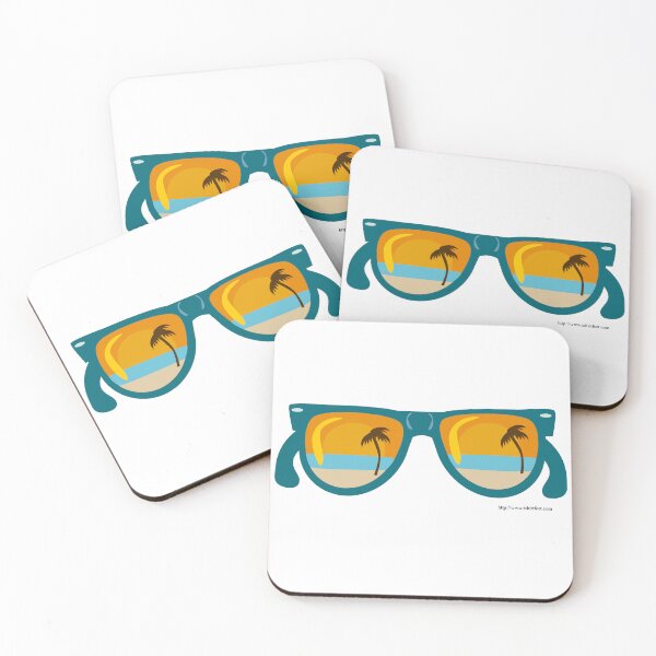 Item preview, Beach Sunglasses Cute Cartoon Retro Style Design designed and sold by mytshirtfort.