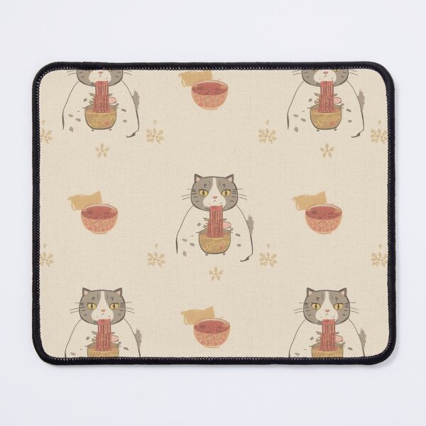 Item preview, Big Cute Cat Eating Ramen designed and sold by JosueShop101.