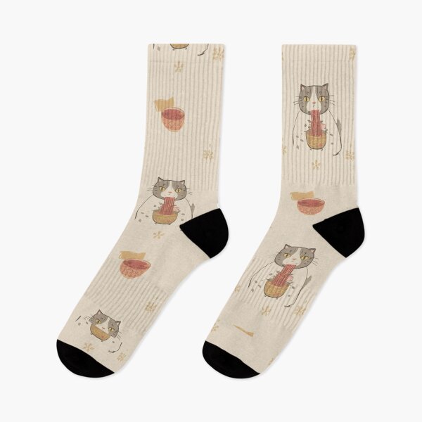 Item preview, Big Cute Cat Eating Ramen designed and sold by JosueShop101.