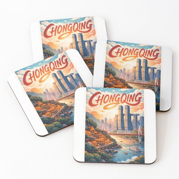 Item preview, Chongqing River Skyline – Hongyadong, Yangtze River & Jialing Confluence designed and sold by Aryabek.