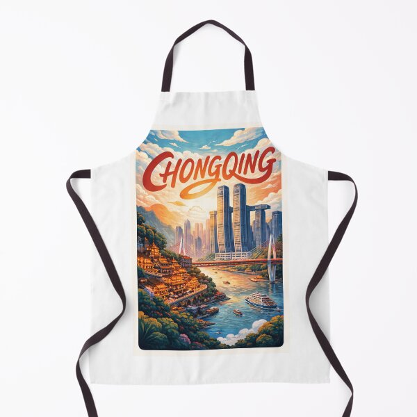 Item preview, Chongqing River Skyline – Hongyadong, Yangtze River & Jialing Confluence designed and sold by Aryabek.