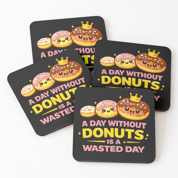 Item preview, Funny Donut Quote – A Day Without Donuts Is Wasted designed and sold by Irysek.