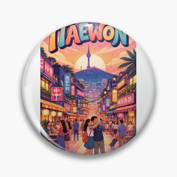 Item preview, Itaewon Nightscape – Seoul’s Global Village Under Namsan Tower designed and sold by Aryabek.