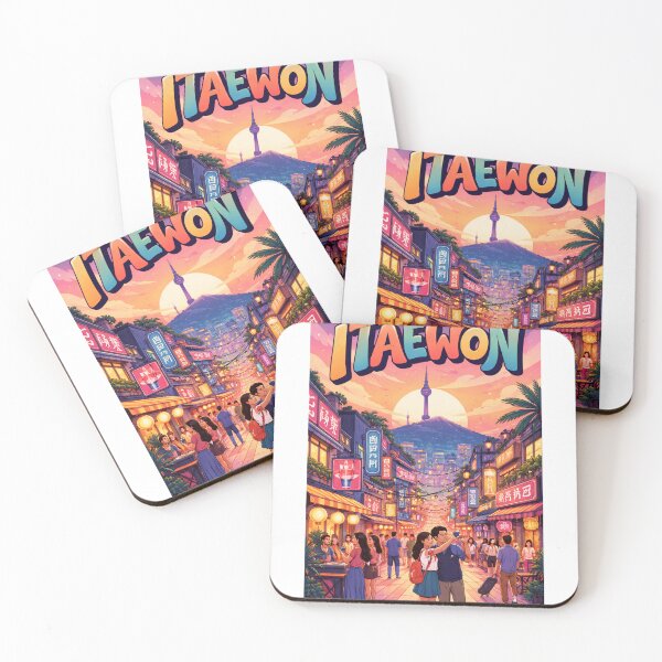 Item preview, Itaewon Nightscape – Seoul’s Global Village Under Namsan Tower designed and sold by Aryabek.